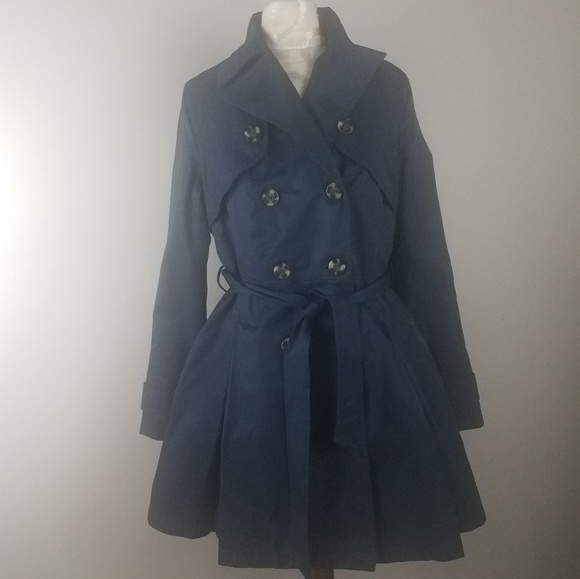 Laundry By Shelli Segal Jackets & Blazers - "Laundry by Shelli Segal" Blue Trenchcoat Sz: M